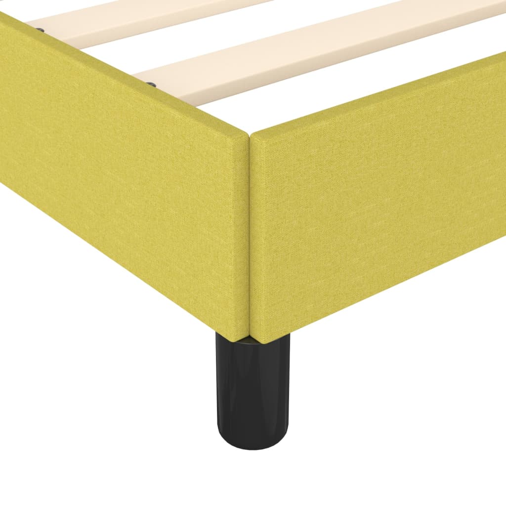 Bedframe zonder matras 100x200 cm stof groen