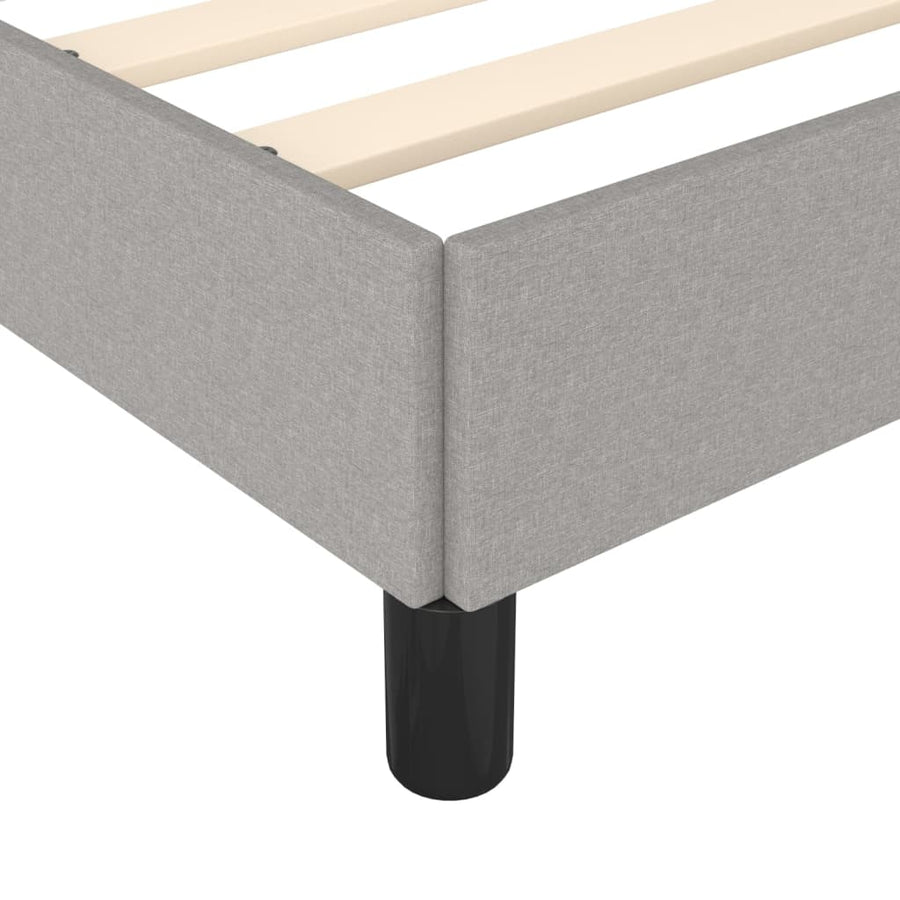 Bedframe Stof Lichtgrijs 120 x 200 cm 35 cm
