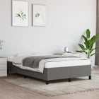 Bed frame without mattress 120x200 cm dark grey fabric