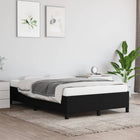Bed frame without mattress 120x200 cm black fabric