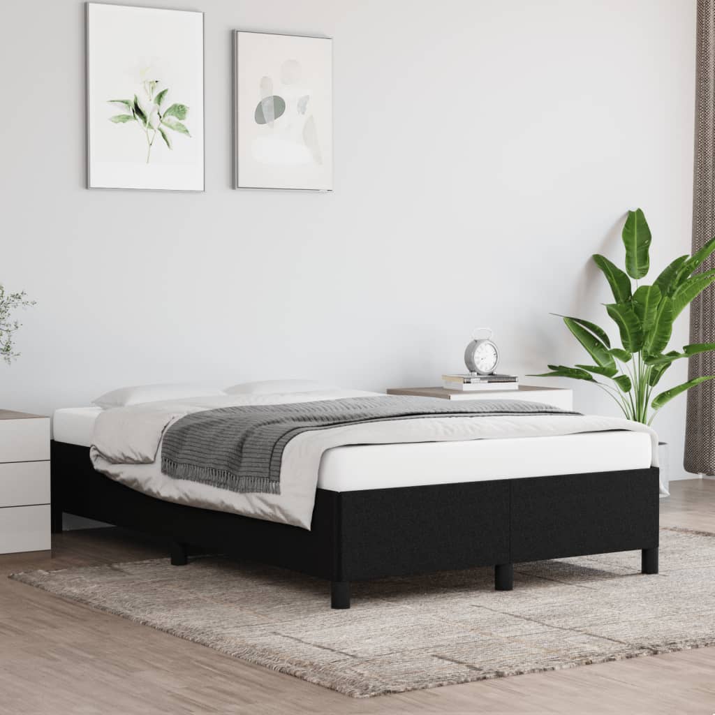Bedframe Stof Zwart 120 x 200 cm 35 cm