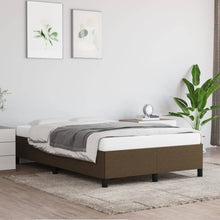 Bedframe Stof Donkerbruin 120 x 200 cm 35 cm
