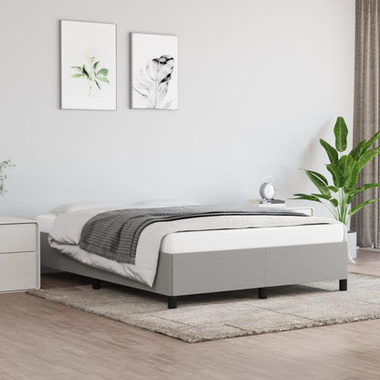 Bedframe Stof Lichtgrijs 140 x 190 cm 35 cm