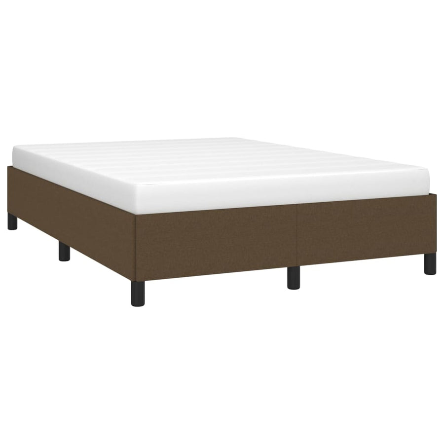Bedframe Stof Donkerbruin 140 x 190 cm 35 cm
