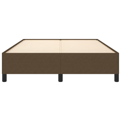 Bedframe Stof Donkerbruin 140 x 190 cm 35 cm