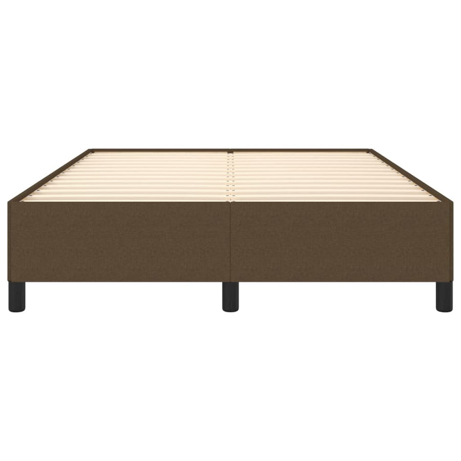 Bedframe Stof Donkerbruin 140 x 190 cm 35 cm