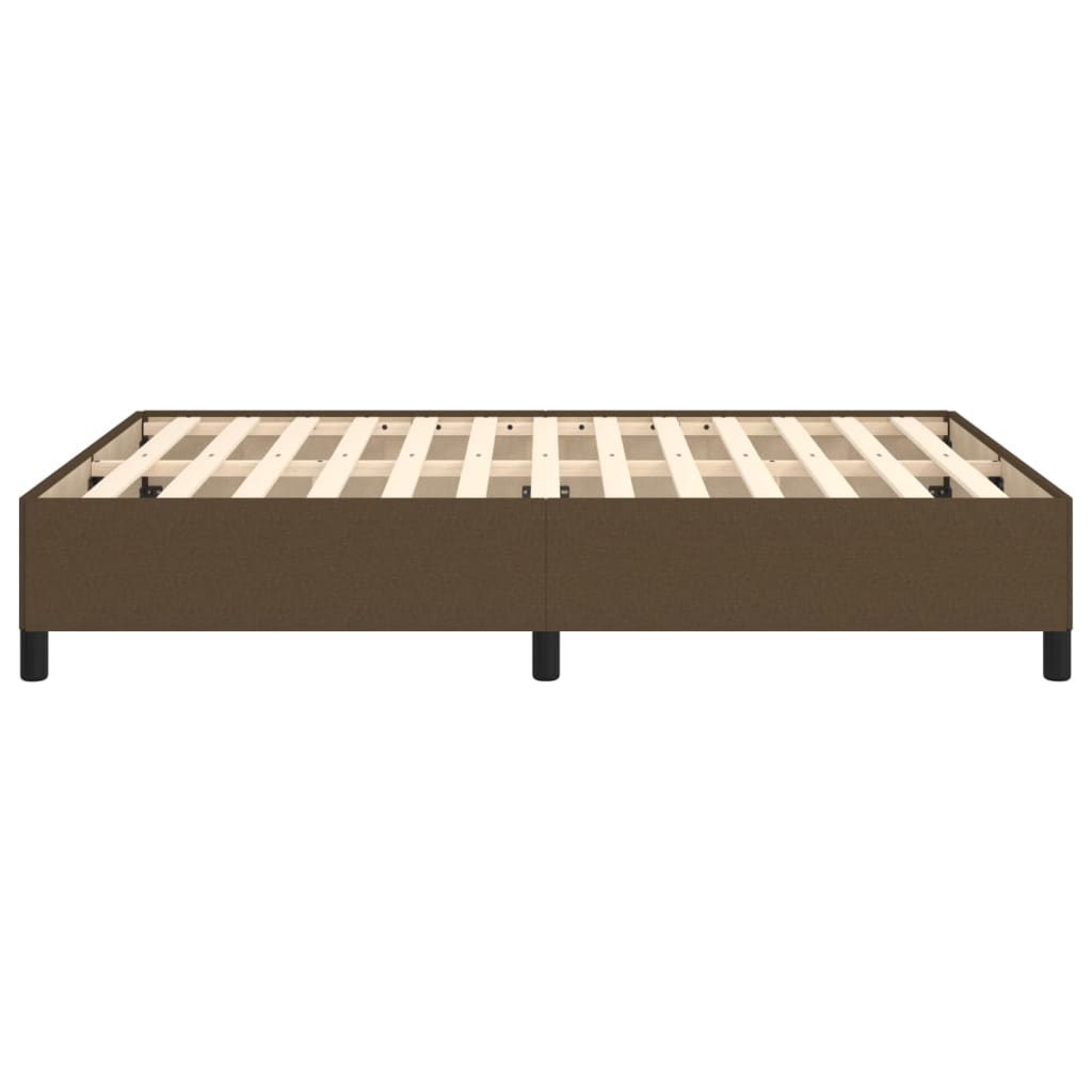 Bedframe Stof Donkerbruin 140 x 190 cm 35 cm