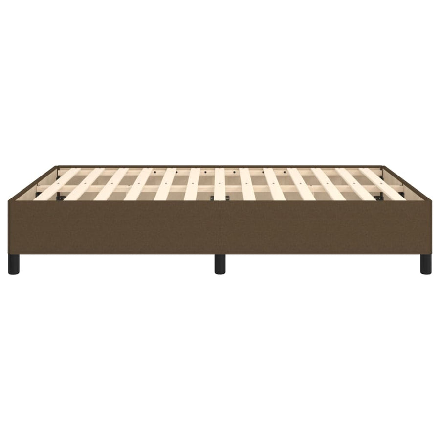 Bedframe Stof Donkerbruin 140 x 190 cm 35 cm