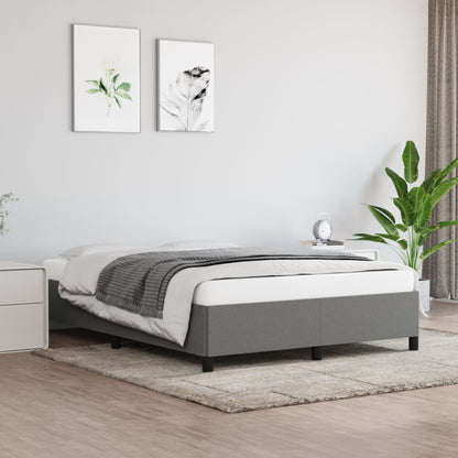 Bedframe Stof Donkergrijs 140 x 200 cm 35 cm