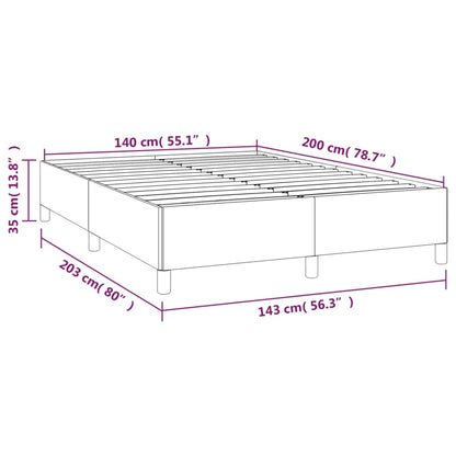 Bedframe zonder matras 140x200 cm stof groen