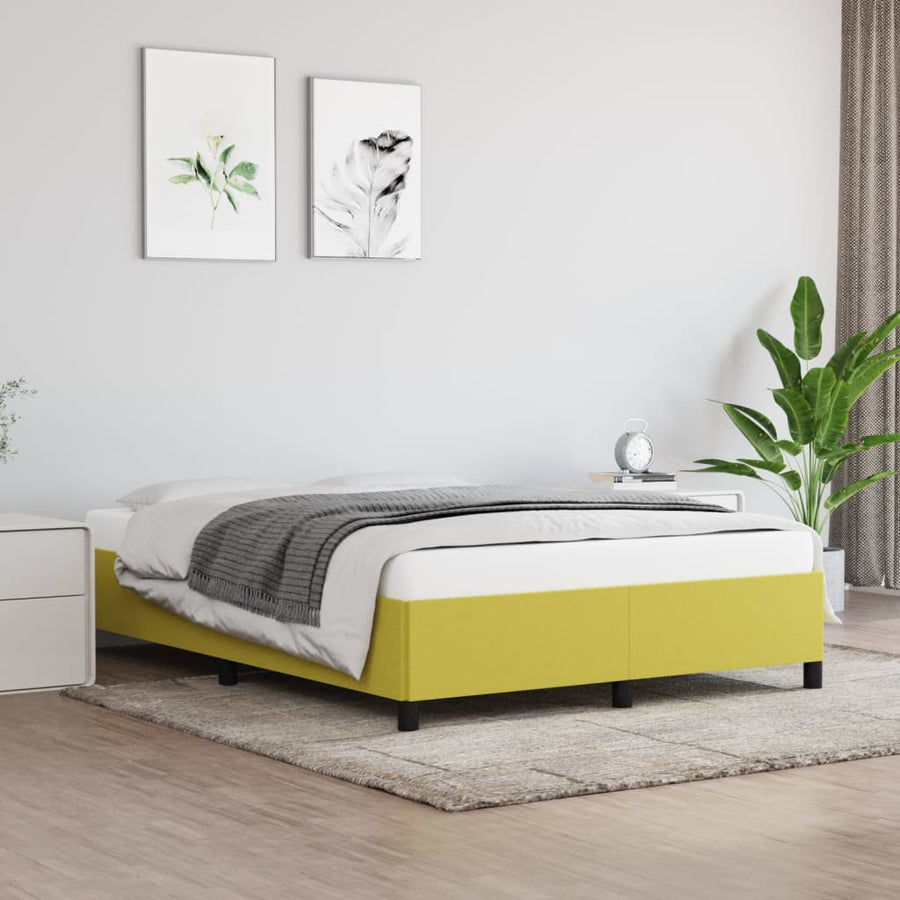 Bedframe zonder matras 140x200 cm stof groen