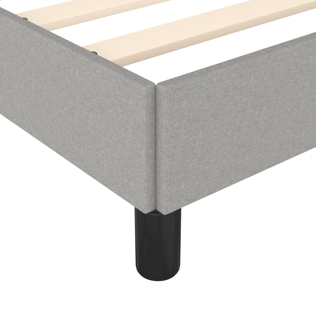 Bedframe Stof Lichtgrijs 160 x 200 cm 35 cm
