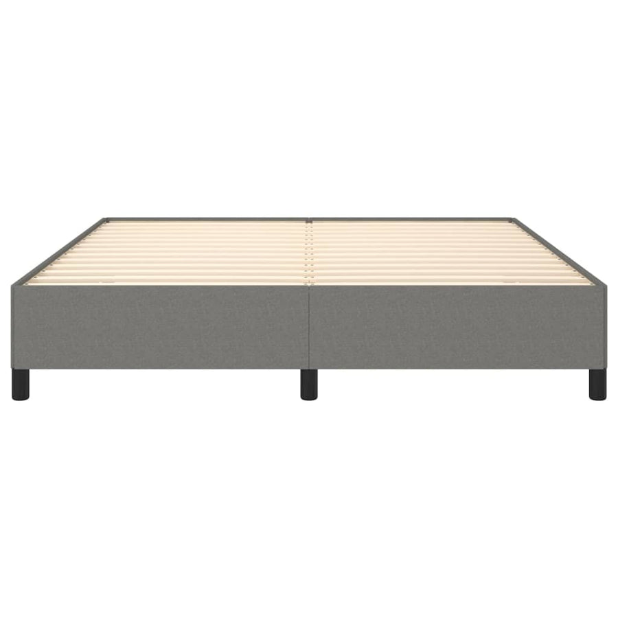 Bedframe Stof Donkergrijs 160 x 200 cm 35 cm