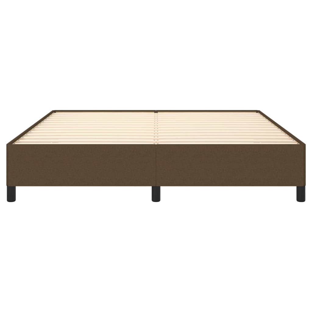 Bedframe Stof Donkerbruin 160 x 200 cm 35 cm