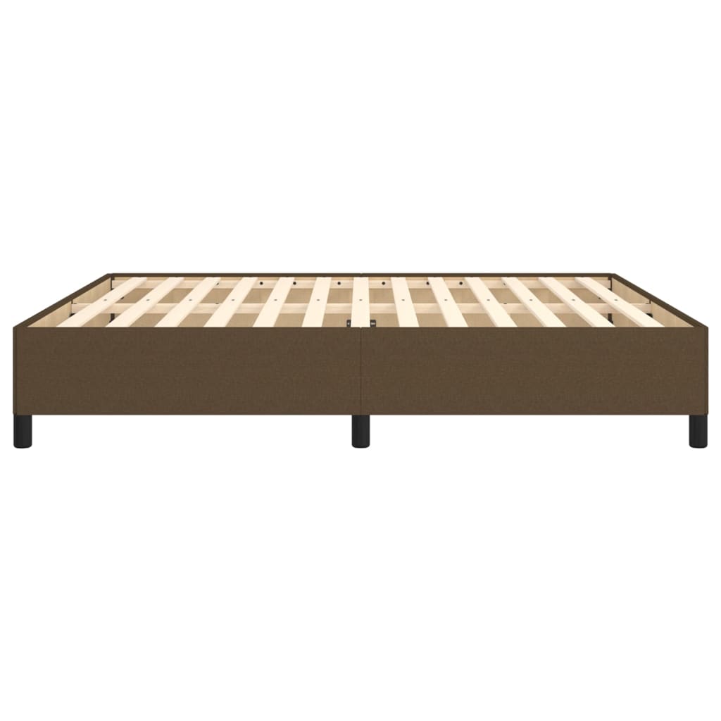 Bedframe Stof Donkerbruin 160 x 200 cm 35 cm