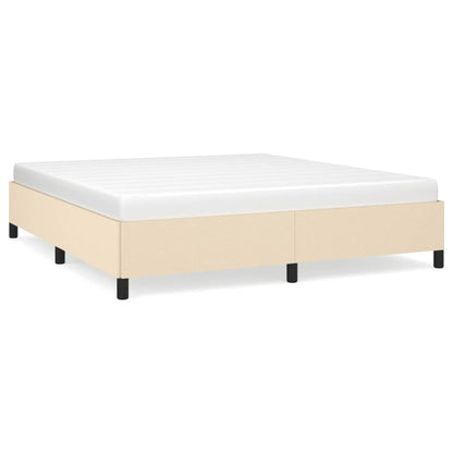 Bedframe Stof Kleurig Crème 160 x 200 cm 35 cm