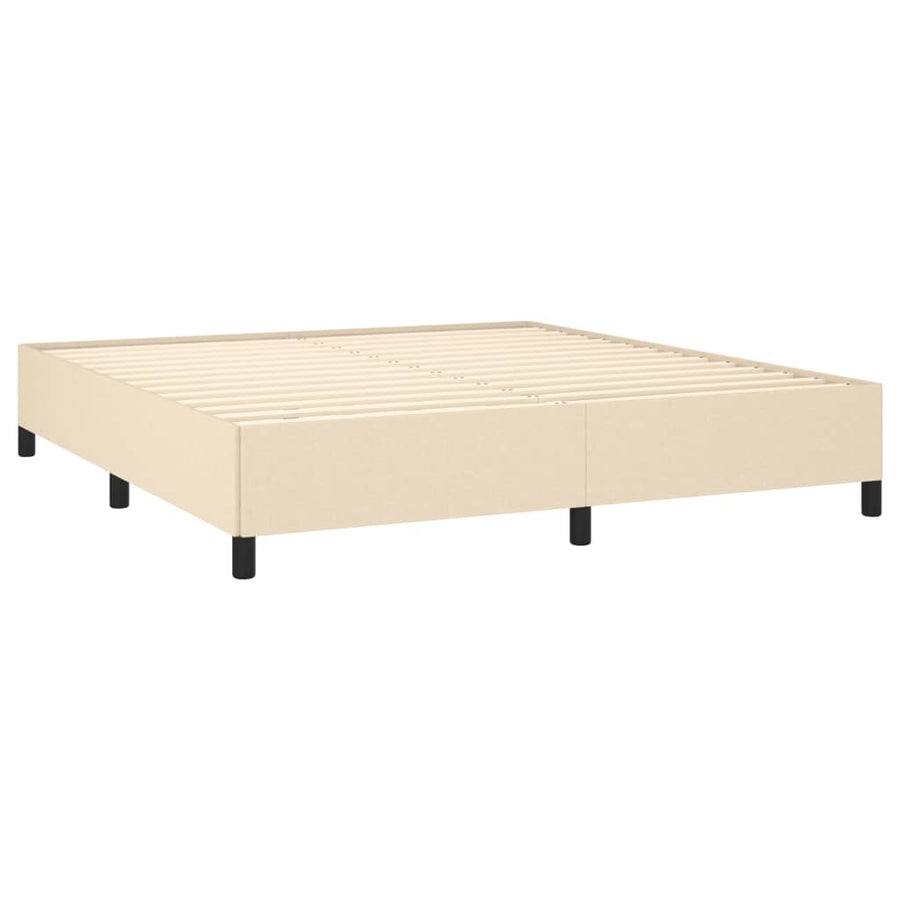 Bedframe Stof Kleurig Crème 160 x 200 cm 35 cm
