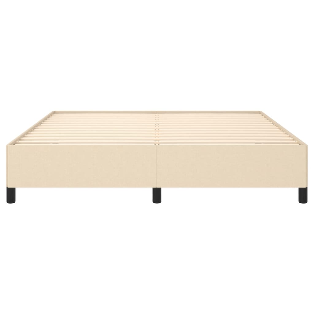 Bedframe Stof Kleurig Crème 160 x 200 cm 35 cm