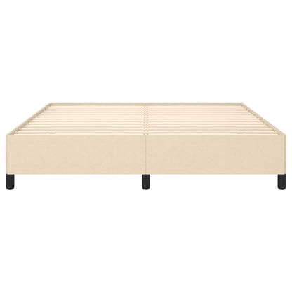 Bedframe Stof Kleurig Crème 160 x 200 cm 35 cm