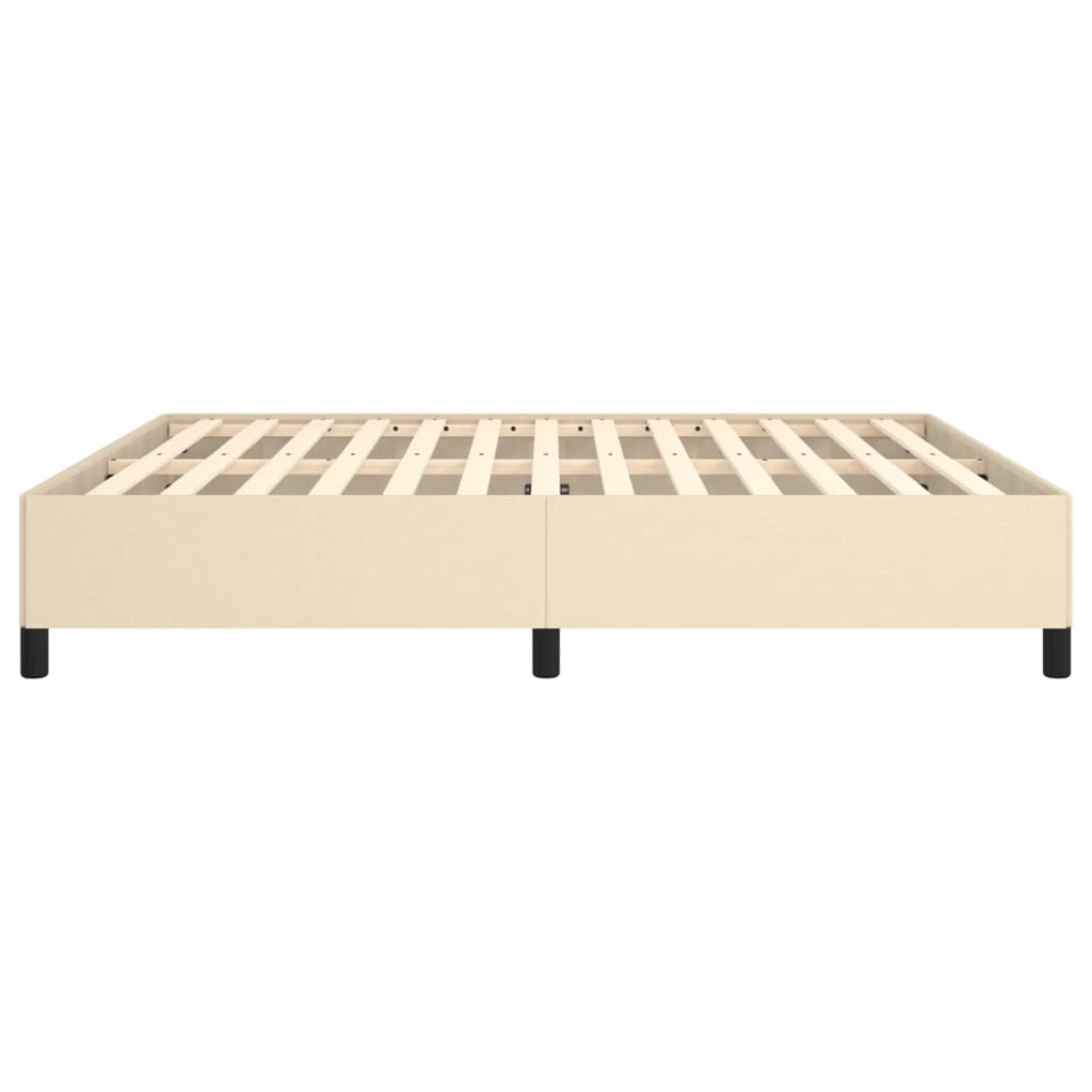 Bedframe Stof Kleurig Crème 160 x 200 cm 35 cm