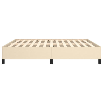 Bedframe Stof Kleurig Crème 160 x 200 cm 35 cm