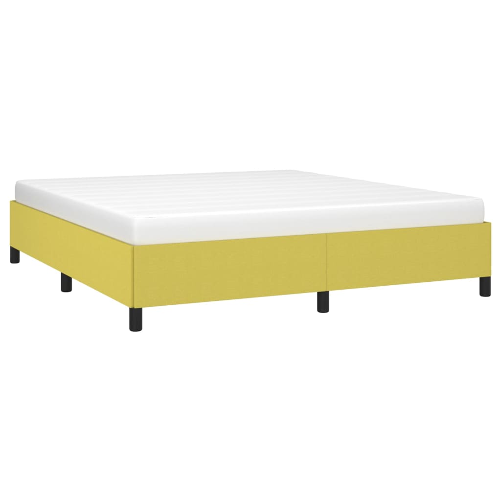 Bedframe zonder matras 160x200 cm stof groen