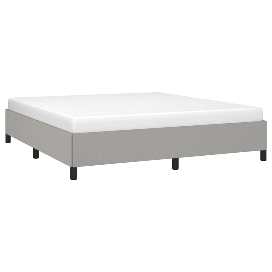 Bedframe Stof Lichtgrijs 180 x 200 cm 35 cm