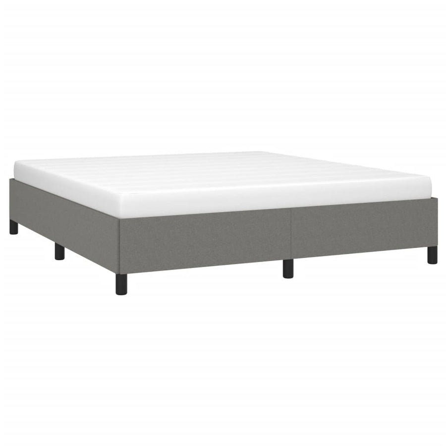 Bedframe Stof Donkergrijs 180 x 200 cm 35 cm