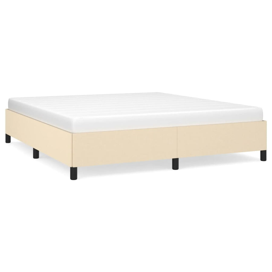 Bedframe Stof Kleurig Crème 180 x 200 cm 35 cm
