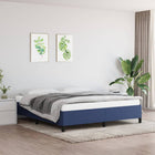 Bedframe stof blauw 180x200 cm