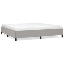 Bedframe Stof Lichtgrijs 200 x 200 cm 35 cm