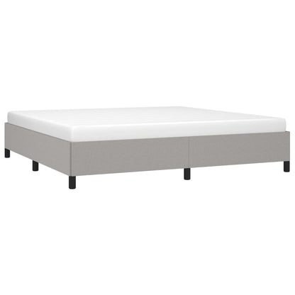 Bedframe Stof Lichtgrijs 200 x 200 cm 35 cm