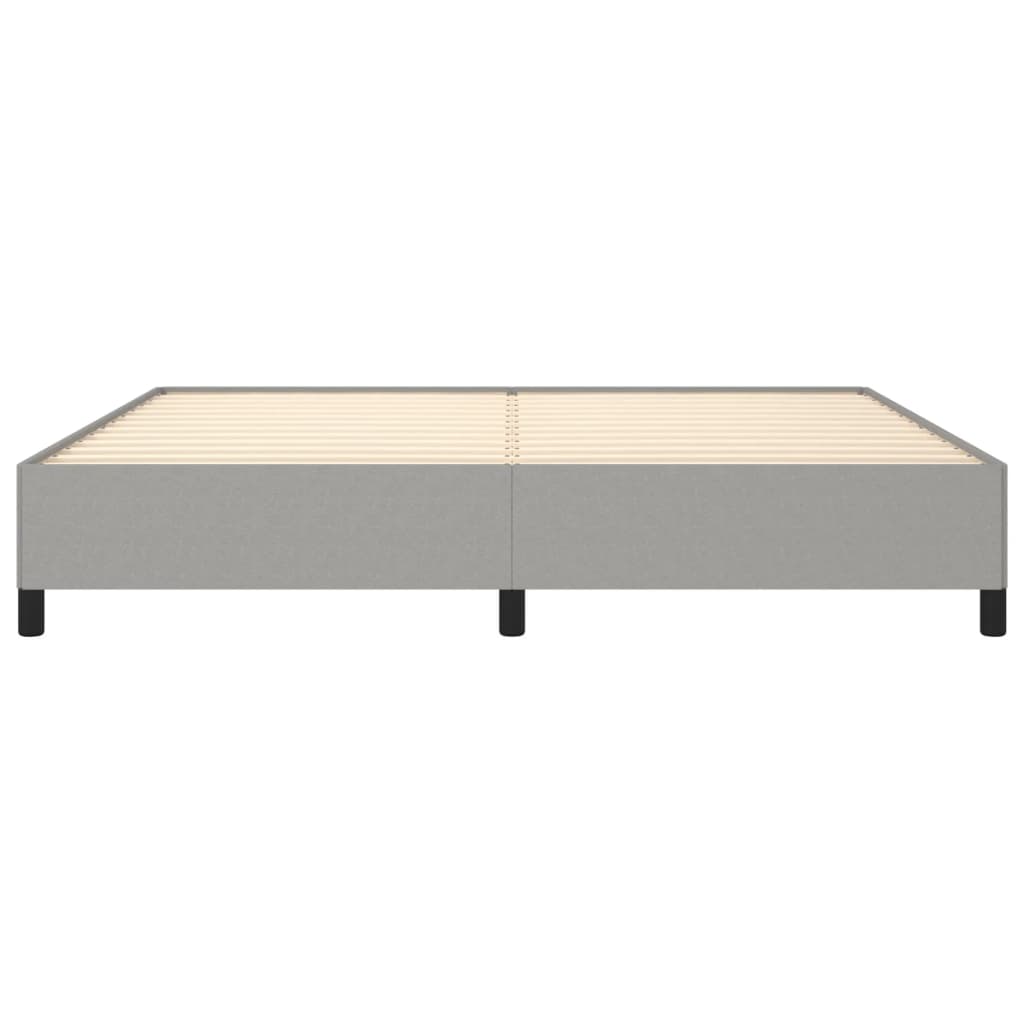 Bedframe Stof Lichtgrijs 200 x 200 cm 35 cm