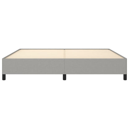 Bedframe Stof Lichtgrijs 200 x 200 cm 35 cm