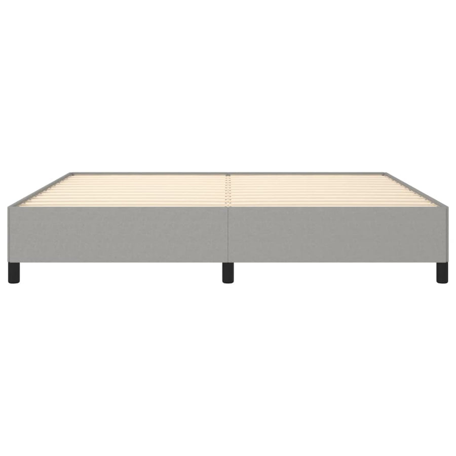 Bedframe Stof Lichtgrijs 200 x 200 cm 35 cm