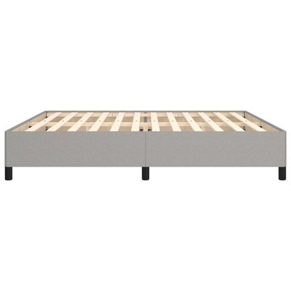 Bedframe Stof Lichtgrijs 200 x 200 cm 35 cm