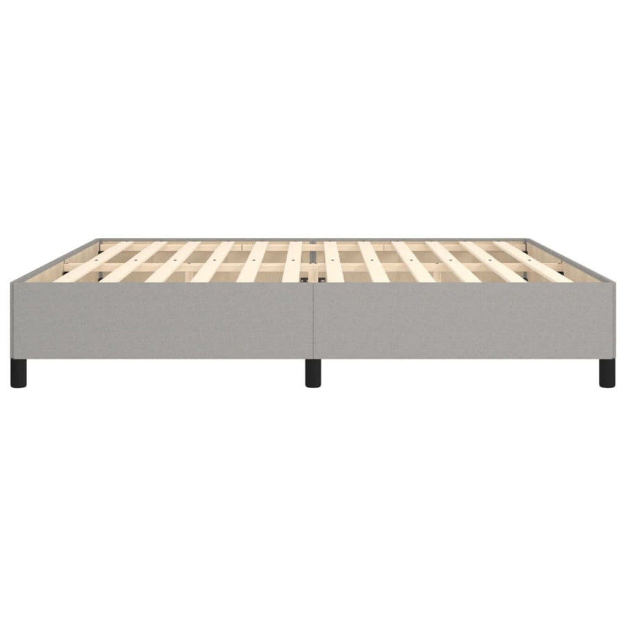 Bedframe Stof Lichtgrijs 200 x 200 cm 35 cm