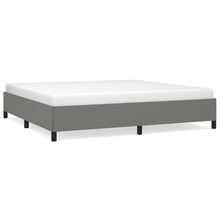 Bedframe Stof Donkergrijs 200 x 200 cm 35 cm