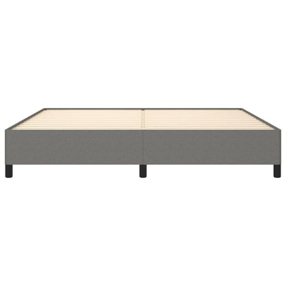 Bedframe Stof Donkergrijs 200 x 200 cm 35 cm