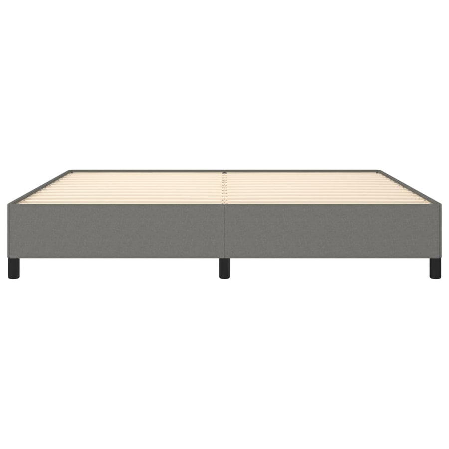 Bedframe Stof Donkergrijs 200 x 200 cm 35 cm