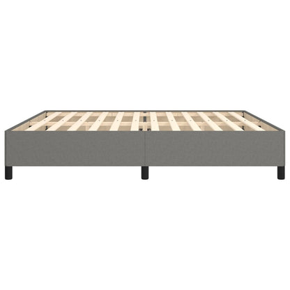 Bedframe Stof Donkergrijs 200 x 200 cm 35 cm
