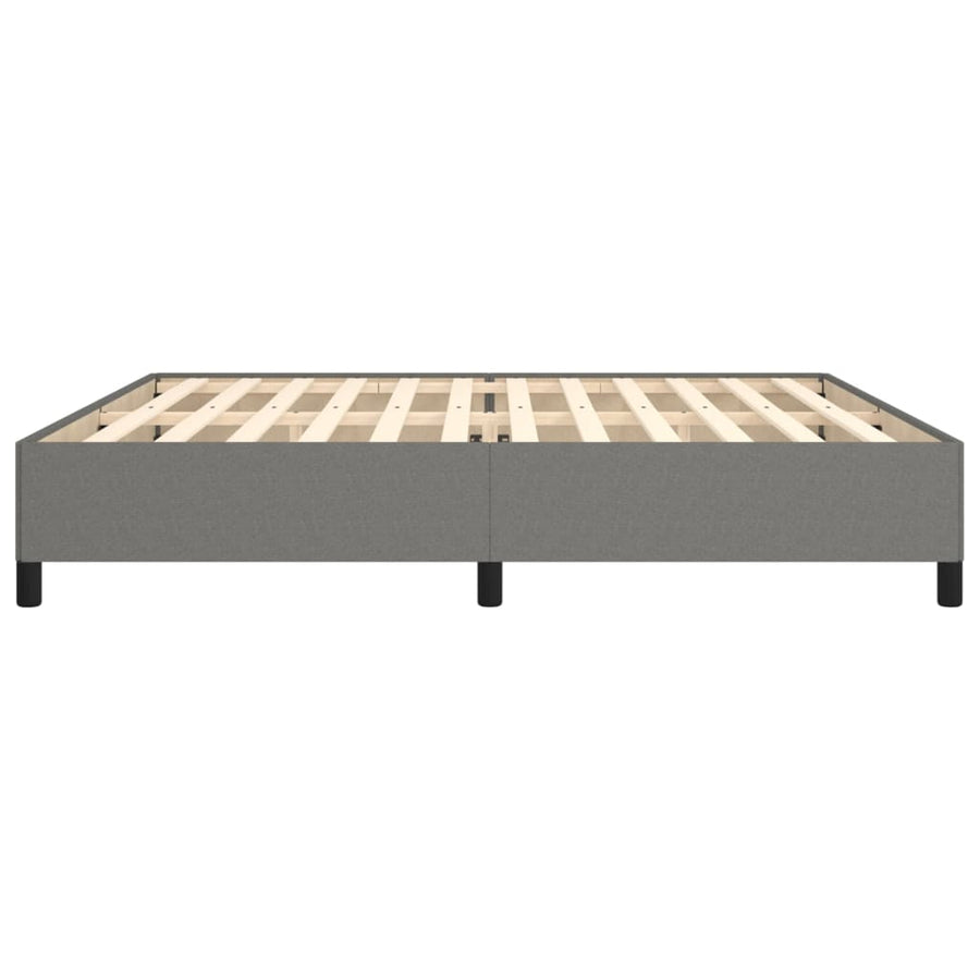Bedframe Stof Donkergrijs 200 x 200 cm 35 cm