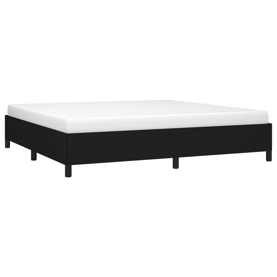 Bedframe Stof Zwart 200 x 200 cm 35 cm