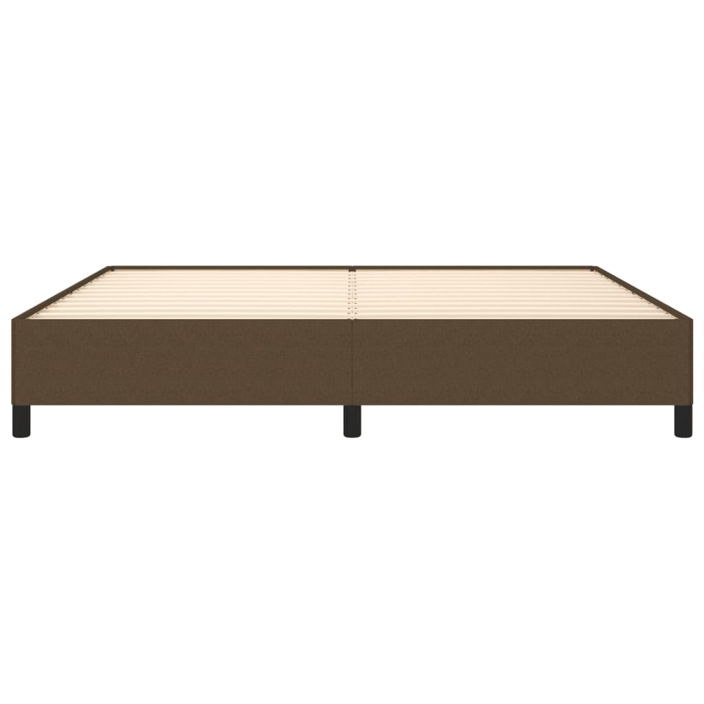 Bedframe Stof Donkerbruin 200X200 Cm Donkerbruin 200 x 200 cm 35 cm