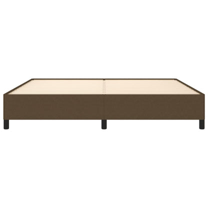 Bedframe Stof Donkerbruin 200X200 Cm Donkerbruin 200 x 200 cm 35 cm