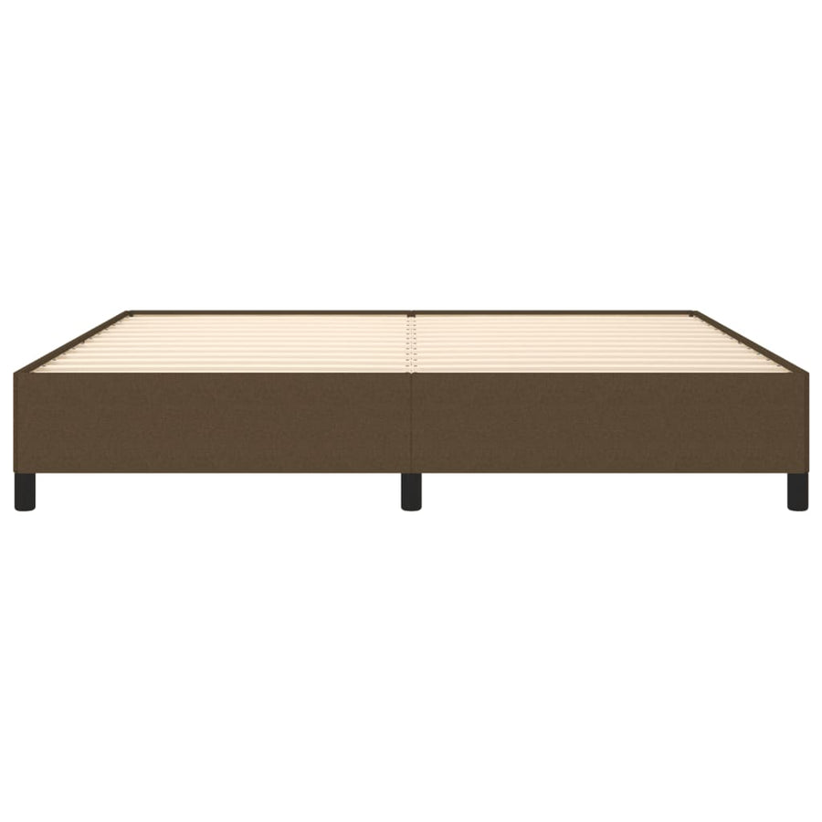 Bedframe Stof Donkerbruin 200X200 Cm Donkerbruin 200 x 200 cm 35 cm