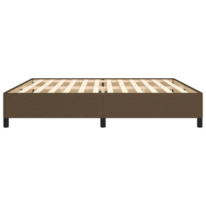 Bedframe Stof Donkerbruin 200X200 Cm Donkerbruin 200 x 200 cm 35 cm