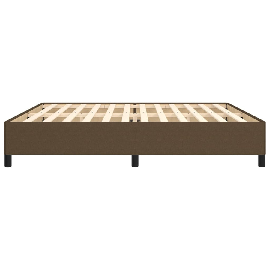 Bedframe Stof Donkerbruin 200X200 Cm Donkerbruin 200 x 200 cm 35 cm