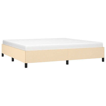 Bedframe stof crèmekleurig 200x200 cm 200 x 200 cm 35 cm