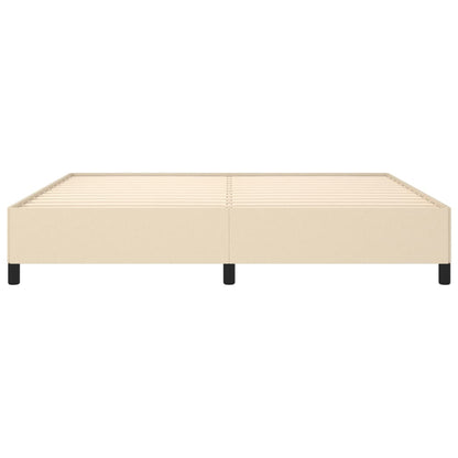 Bedframe stof crèmekleurig 200x200 cm 200 x 200 cm 35 cm